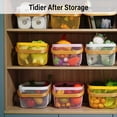 thumbnail image 3 of Portable Mesh Storage Organizer Basket,Multi-Functional Picking Baskets,Vegetables Basket with Double Folding Handles Picnic Hamper,for Kitchen Garden (White), 3 of 7