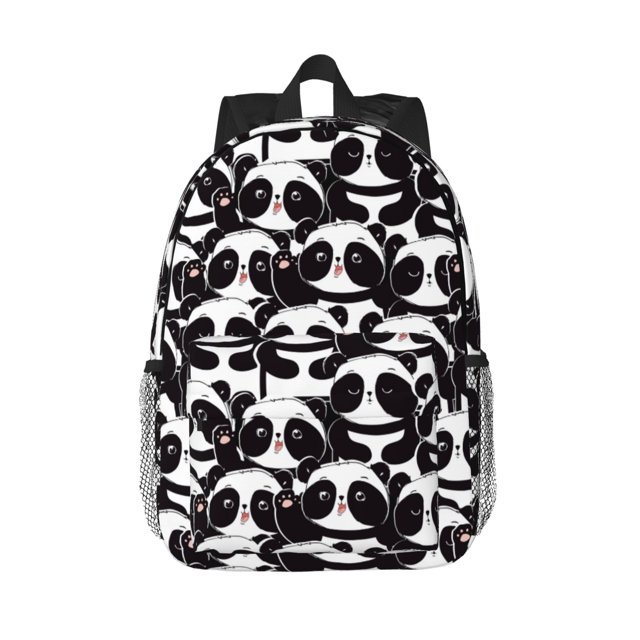 Disketp Panda Mochila Escolar de 15 Pulgadas, Mochila Ligera para Estudiantes, Viajes y Trabajo, Cómoda y Resistente para el Uso Diario