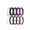 Pack C: White, Black, Dark Teal B, Dark Red G, Galaxy, variant on ThunderFit Silicone Rings for Her - Mix Women's Silicone Wedding Rings, 1.8mm Thick Rubber Engagement Rings Braided & 4mm Classic Rings Combo