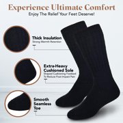 Thermal Socks Merino Wool Socks For Women and Men - 3 Pairs of Extra-Mens Warm Socks, Winter Socks, Hiking Socks, Boot Socks by Debra Weitzner