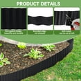 thumbnail image 5 of GOTGELIF Metal Landscape Edging 6Inch x 20FT/40FT Corrugated Garden Edging for Landscaping Black Garden Fence Edging for Flower Bed, Lawn, Yard, 5 of 9