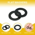 thumbnail image 3 of Uxcell Nylon Flat Washers Plastic Sealing Flat Round Washer Spacer Gaskets for Plumbing Faucet Hose Black M10x16x1mm 120Pcs, 3 of 7