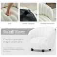 thumbnail image 4 of ALEAVIC Pumpkin Chair for Kids, Singe Sofa Chair for Dorm, Apartment, Living Room and Bedroom, White, 4 of 9