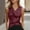 Wine, variant on Zedker Womens V Neck Blazer Vest Tops 2026 Trendy Summer Button Down Sleeveless Suit Vest Casual Waistcoat Black L