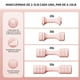 thumbnail image 3 of Mancuernas Ajustables, Juego de Pesas de Mano Ajustables, 2, 3, 4, 5 Libras, Múltiples Opciones de Peso, Juego de 2 Mancuernas Ajustables con Mango Antideslizantede, Entrenamiento de Fuerza, 3 of 7