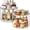 10.6in 2 Pack, variant on 2 Tier Lazy Susan Organizer, 9.25'' Lazy Susan Turntable for Cabinet, Stackable Turntable Organizer Rotating Spice Rack Organization for Kitchen Countertop, Pantry, Bathroom, Clear
