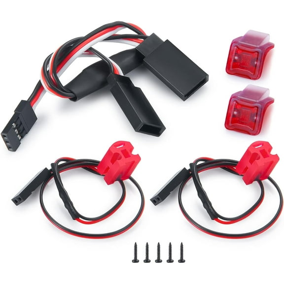RC LED Taillight "Red Color" for Axial SCX24 Truck 1/24 Scale Improved Visibility Upgrade