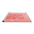 thumbnail image 2 of Ahgly Company Machine Washable Indoor Square Oriental Red Traditional Area Rugs, 5' Square, 2 of 4