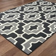 thumbnail image 4 of HomeRoots 2' X 4' Black and Gray Geometric Stain Resistant Indoor Outdoor Area Rug, 4 of 6