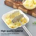 thumbnail image 4 of Deyuer Double-layer Potato Masher Manual Potato Press Wavy Pressure Ricer Crusher Kitchen Tools for Mashed Potatoes Vegetables Fruits,Stainless Steel, 4 of 8