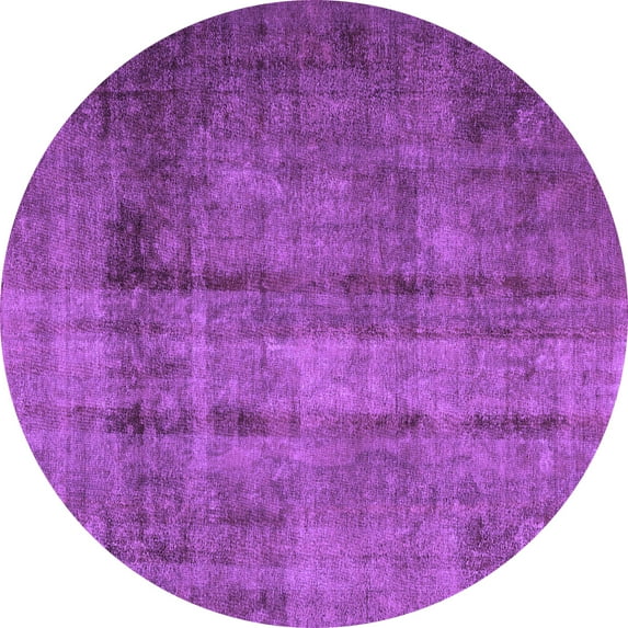 Ahgly Company Indoor Round Persian Purple Traditional Area Rugs, 5' Round
