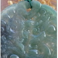 thumbnail image 2 of Icy Green Pale Lavender Natural A Jade jadeite Pendant Dragon Phoenix Heart Necklace 685180 TN, 2 of 7