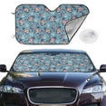 thumbnail image 2 of Balery Independence With Gnome Print Car Windshield Sun Shade,Windshield Sunshade for Car Pickup Truck SUV Accessories-Small, 2 of 7