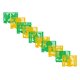 thumbnail image 2 of Papel Picado San Judas Tadeo | Guirnaldas | Enramado | 5 tiras de 5 metros | diseño Religioso verde y blanco con colores vibrantes | enramada mexicana artesanal | decoración de papel picado (Plastico), 2 of 6