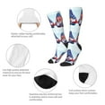 thumbnail image 4 of Picia Women Crew Soft Moisture-wicking Socks Cute Gnomes in USA1 Pattern Design Cotton Socks, One Size fit All, 4 of 9