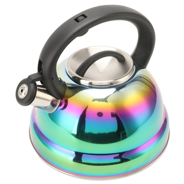 Whistling Tea Kettle, Whistle Sound Ergonomic Handle Safe Pouring 3L