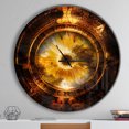 thumbnail image 3 of Designart 'Ancient Mayan Calendar Collage' Metal Wall Clock, 3 of 3