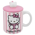 thumbnail image 2 of Taza Grande de Cerámica con Tapa Esculpida en 3D, Diseño Hello Kitty, Colección Sanrio, Capacidad 532 ml, 2 of 4
