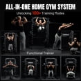 thumbnail image 4 of Mikolo All-In-One Smith Machine Home Gym Package, 2200LBS Power Rack Cage with Bench, 7FT Bar and 230LBS BP, Total Body Strength Training Cage, 4 of 15