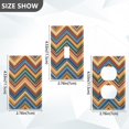 thumbnail image 7 of Yayeee Toggle Light Switch Wall Plate 1-Gang 4.5"x2.7" Home Decorative Outlet Cover, Orange Geometric, 7 of 7