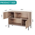 thumbnail image 2 of Studyset Entryway Table with Storage,Farmhouse Entrance Console Table Sideboard Buffet Cabinet with Storage Shelves and Metal Legs,Behind Couch Table,Sofa Table Accent Cabinet for Living Room Hallway, 2 of 7