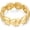 Gold Heart, variant on Chunky Chain Bracelet for Women Adjustable Elastic Stretch Link Bracelets Thick Chunky Link Statement Bracelet Gold/Silver