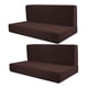 thumbnail image 3 of Fundas de cojín para Camper, fundas de respaldo, banco de repuesto fácil de instalar, 2 piezas marron oscuro, 3 of 8