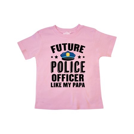 

Inktastic Future Police Officer Like My Papa Gift Toddler Boy or Toddler Girl T-Shirt