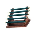 thumbnail image 4 of Segolike Rings Display Stand Jewelry Storage Rack Multi Tiers with Wooden Base Suede Holder Jewelry Organizer Rings Holder for Desktop , Green 22x16.5x15.5cm, 4 of 8