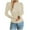 Beige, variant on Fancifize Sweaters for Women Crew Neck Lightweight Knit Pullover Sweater Casual Long Sleeve Blouse Tops Business Oufits with Buttons