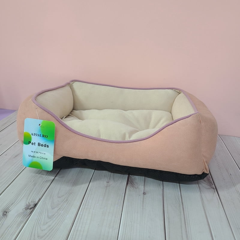 AISSLRO Pet furniture – Soft Comfortable Dog & Cat Bed with Supportive Cushion for Indoor Use