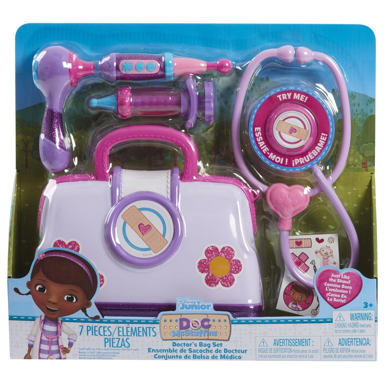Doc Mcstuffins Toy Hospital Doctor's Bag Set, 8-Piece, Dress up & Pretend Play, Kids Toys for Ages 3+ Doc Mcstuffins Toy Hospital Doctor's Bag Set, 8-Piece, Dress up & Pretend Play, Kids Toys for Ages 3+