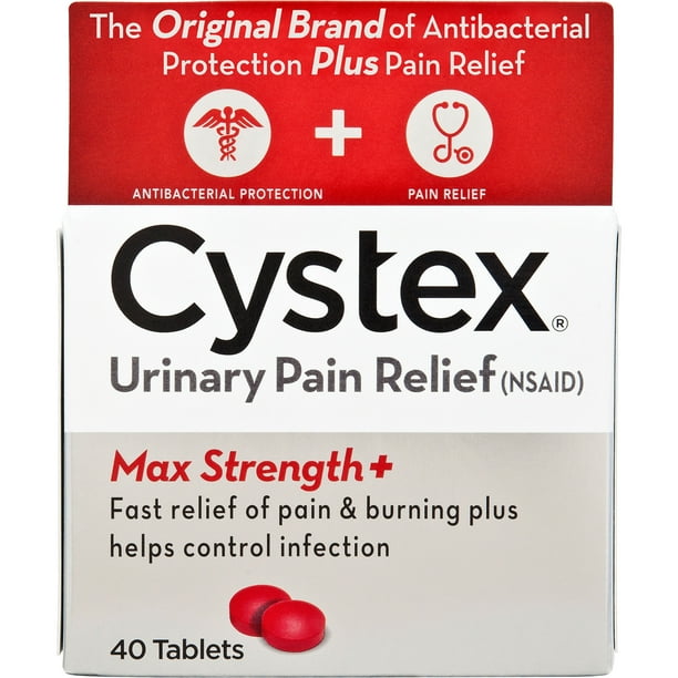 Cystex Urinary Pain Relief Tablets For Urinary Tract Infections 40 Count Walmart Com Walmart Com