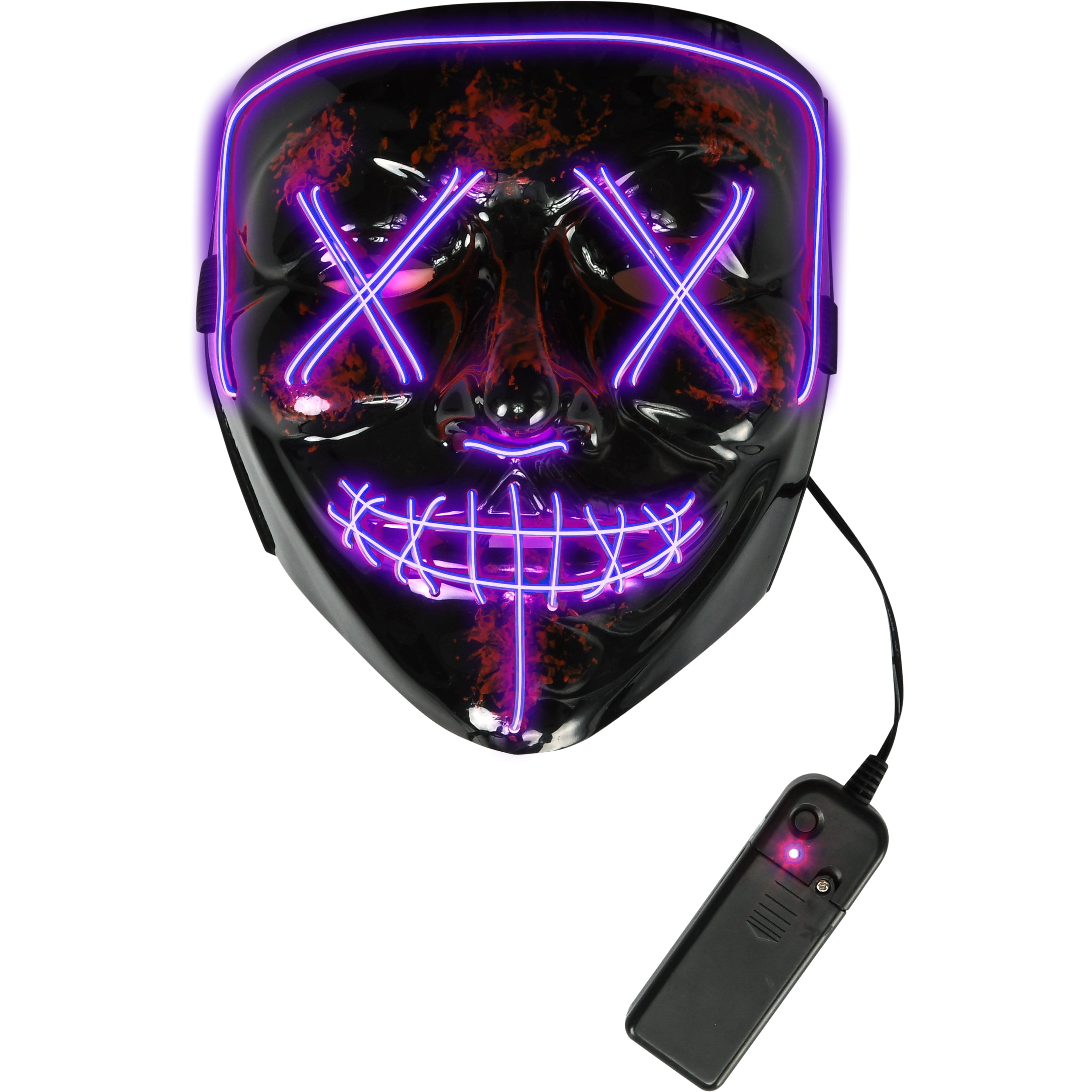 Masque LED Light up de Purge pour Halloween - Violet