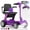 Purple, variant on Arshin 4 Wheels Mobility Scooter with USB Port for Seniors,Electric Folding Wheelchair Device for Travel,Purple