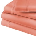 thumbnail image 2 of Superior Cotton Blend 800 Thread Count Sheet Set, Queen, Coral, 2 of 6