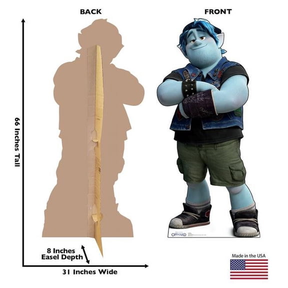 Advanced Graphics 66 x 31 in. Barley Onward Disney & Pixar Cardboard Cutout