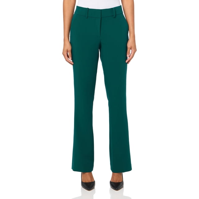 Pantalones Tommy Hilfiger Sutton Dress para mujer, color verde bosque, talla 0