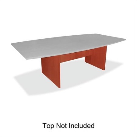 UPC: 0035255691215 | Lorell Essentials Conference Table Base (Box 2 of 2) 2 Legs – 28.50  Height x 49.63  Width x 23.63  Depth – Assembly Required – Cherry  Laminated