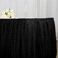 thumbnail image 2 of Efavormart Black Dual Layer Lace Polyester Table Skirt for Kitchen Dining Catering Wedding Birthday Party Decorations Events 14FT, 2 of 11