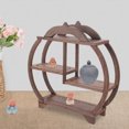 thumbnail image 4 of OFFIGAM 1Pack Curio Display Cabinet Coffee 28.00X28.00X7.00cm Wood Material For Home Decor, 4 of 6