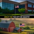 thumbnail image 6 of G128 Combo Pack: 16 Ft Telescoping Aluminum Flagpole (Silver) & Blue Lives Matter Flag 3x5 Ft, ToughWeave Series Embroidered 210D Polyester | Pole with Flag Included, 6 of 9