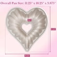 thumbnail image 4 of Molde para tartas Paris Hilton en forma de corazón estriado de aluminio fundido de 23 cm Paris Hilton NA, 4 of 5