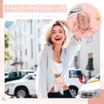 thumbnail image 4 of Uxcell Mini Backpack Cute Cosmetic Bag for Women, PU Leather Crossbody Bag with Lanyard Light Pink, 4 of 7