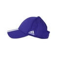 thumbnail image 2 of Adidas Three Striped Adjustable Baseball Cap for Men - Sports Hat Royal Purple/White, 2 of 3