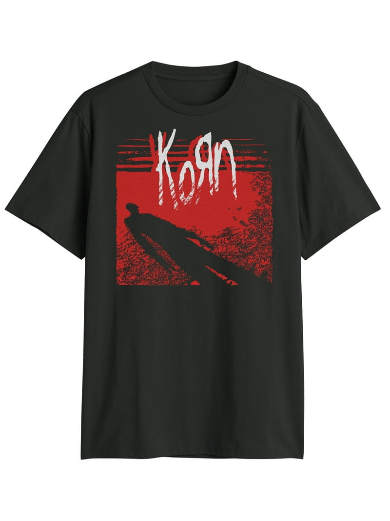 Korn Men's and Big Men's Graphic Cotton Band Tee with Short