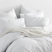 Debonair 1800 Count Double Brushed Microfiber Envelope Pillowcases Set of 2(Standard 20 X 25, White)