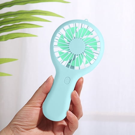 AZXY Portable Fan Hand Held Fans on Clearance Mini Fan Handheld Usb Personal Fans Battery Operated Green