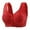 Red, variant on Wdgfv Daisy Bras for Older Women 2025 Comfy Convenient Front Closure Bra Full Support No Underwire Bras Grey 46