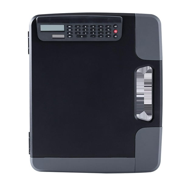 Caja de archivo A4 funciones, carpeta con computadora, calculadora, de escritura, carpeta, caja de almacenamiento de datos de Yotijar tablero de carpeta